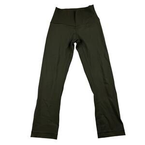 Lululemon Olive Green Crop Leggings Size 2